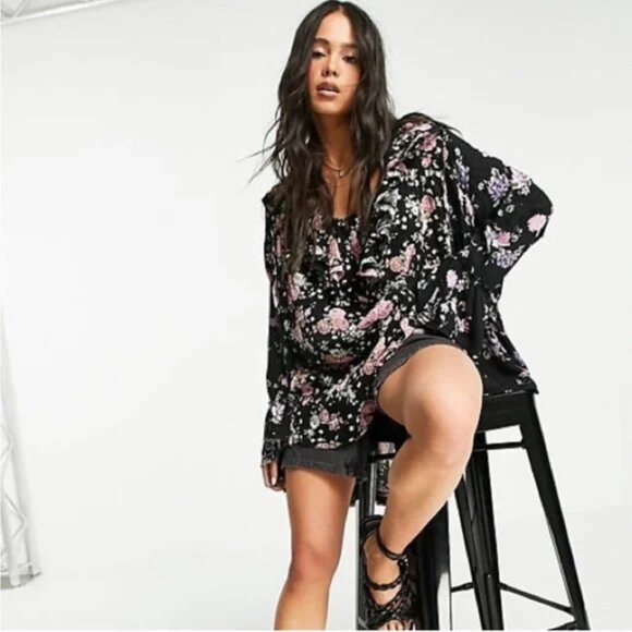 Free People Loretta Printed Tunic M - Picture 4 of 16